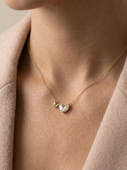Heart Marquise Crystal Necklace